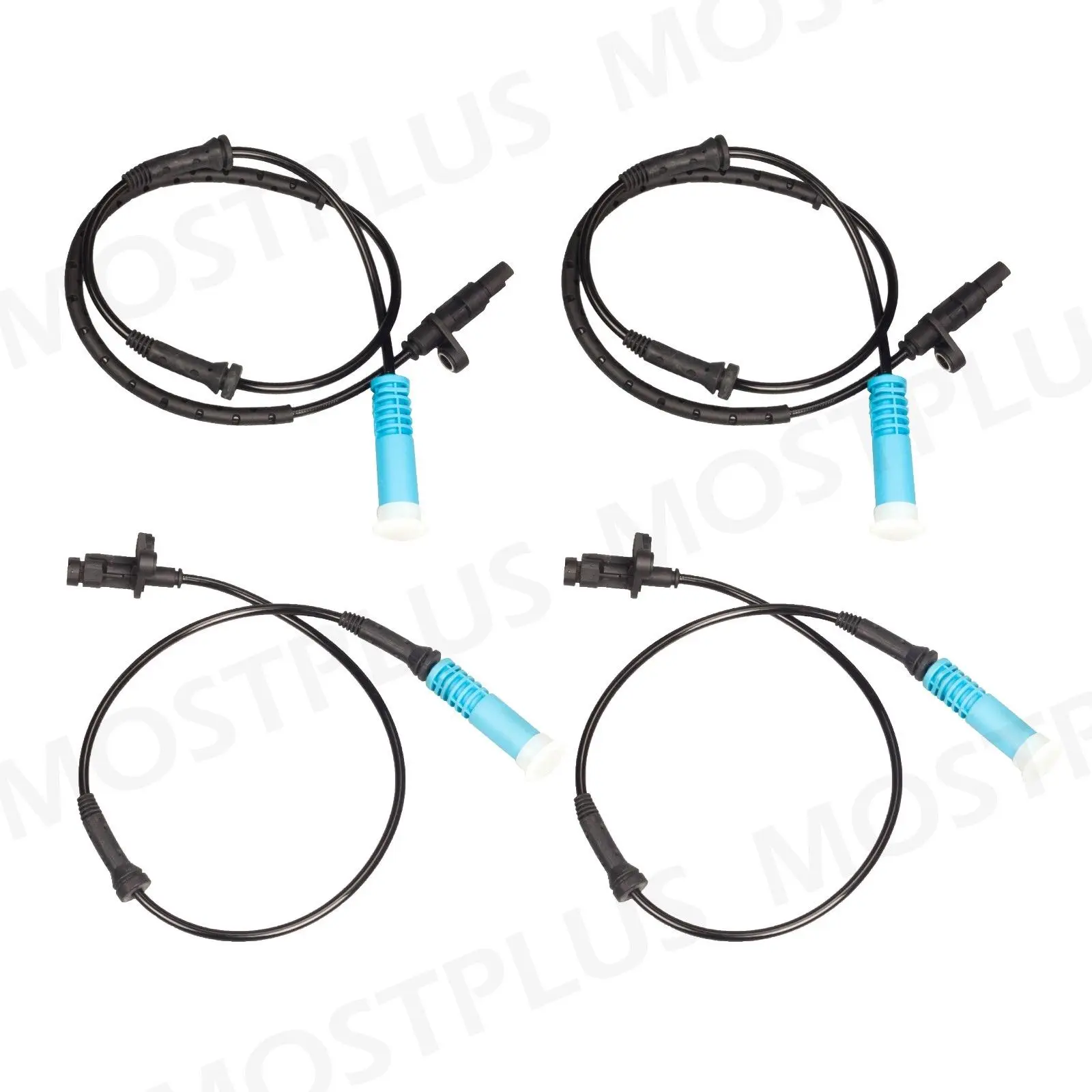 Set of 4 Front Rear Left Right ABS Wheel Speed Sensors Fits BMW E39 525