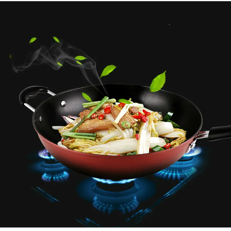 Кухня wok антипригарная сковорода лапша wok домашняя многофункциональная кухонная плита газовая плита для WF403953