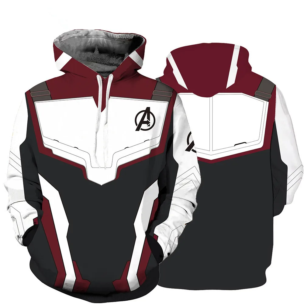Avengers Endgame Quantum Realm Sweatshirt Jacket Advanced Tech Hoodie Cosplay Costumes 2019 new superhero Iron Man Hoodies suit