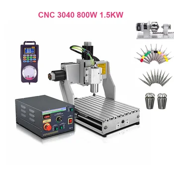 

ER11 Mach3 CNC Engraver 3040 3 4 Axis Metal Steel Carving Engraving 800W 1.5KW Spindle CNC 4030 Drilling Milling Machine