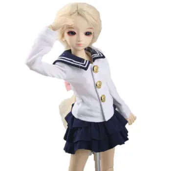 

[wamami] 300# Navy Skirt Outfit Uniform 1/4 MSD SD DZ AOD BJD Dollfie Doll