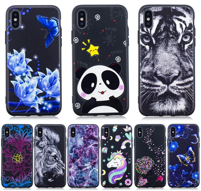 HEMASOLY Case For Samsung S10 Lite Soft TPU Galaxy Plus Silicone Relif Painted Back Cover |