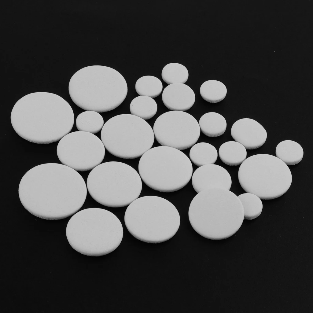Tooyful 1 Pack Leather Bassoon Soundhole Mats Pads White DIY Woodwind Instrument Parts for Bassoonist