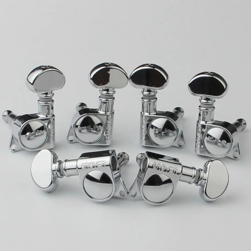 

1 Set Grover Guitar Machine Heads Small handle Tuners Chrome