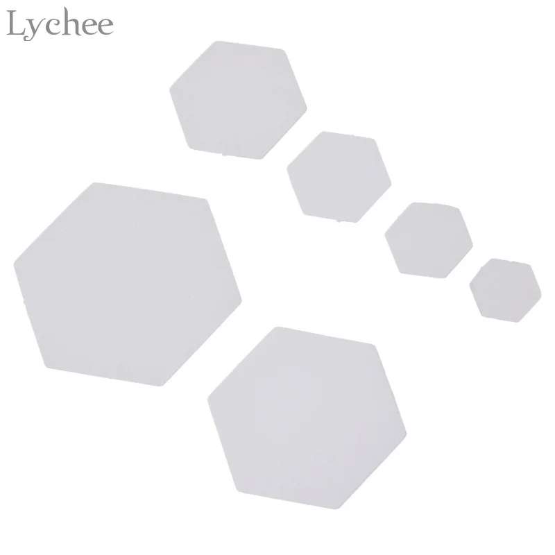 Lychee 100 шт. шестигранные бумажные шаблоны для шитья лоскутные ручной работы