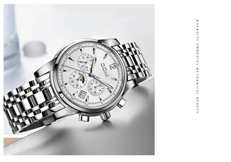 Mechanical Watches Sport DOM Watch Men Waterproof Clock Mens Brand Luxury Fashion Wristwatch Relogio Masculino M-75D-1MX