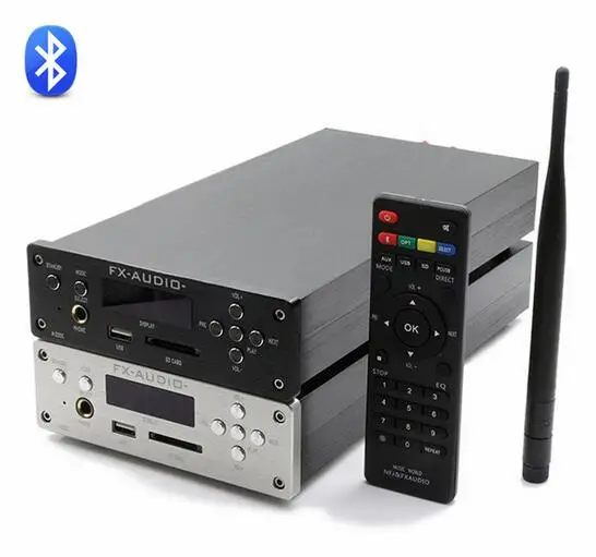 FX-AUDIO M-200E HiFi 2,0 цифровой аудио Bluetooth усилитель для наушников 120 Вт* 2 Вход USB/SD/RCA/FLAC 24 бит/192 кГц AC110-220V OLEDpg