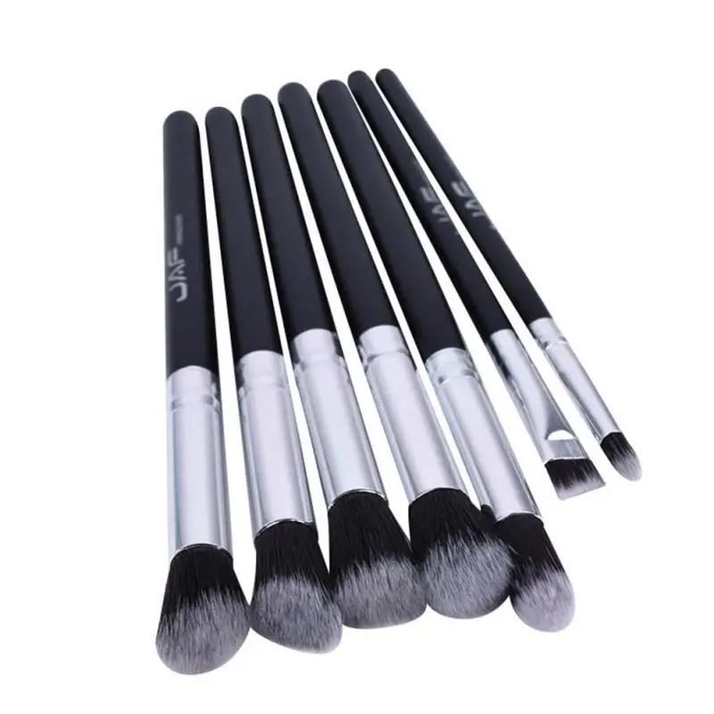 

JAF 7 pieces eye shadow lip makeup brush tools Professional Portable Blending Eyeshadow Cheek Lip Brushes Set B4