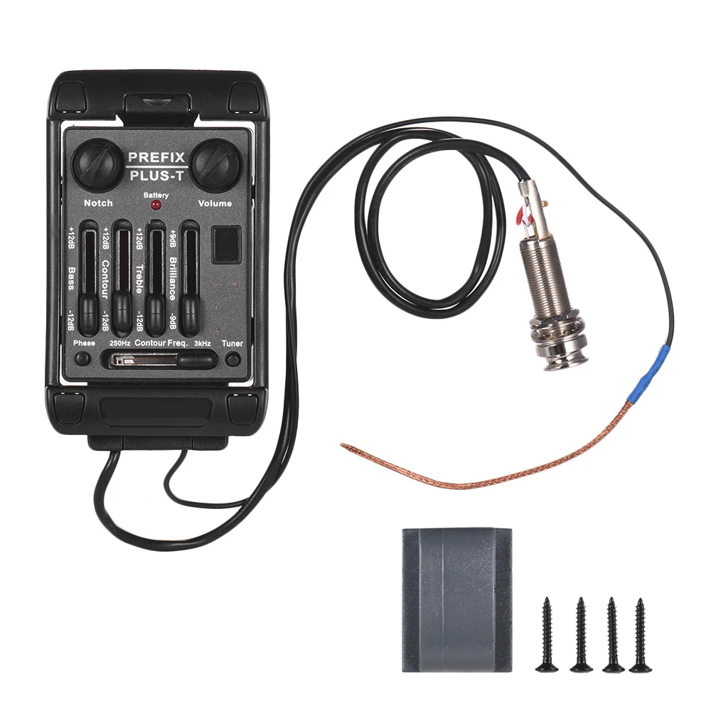 

PREFIX PLUS-T Acoustic Guitar Pickup System Onboard Preamp EQ guitar pickup with Tuning Function Guitar Accessories