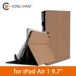 Деревянные зерна мягкой Планшеты чехол для iPad Air 1 9,7 ТПУ Защитный чехол узор из искусственной кожи чехол для планшета iPad Air 9,7 ''Case