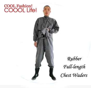 Winter Waterproof Rubber Fishing Waders Swimming Fishing Overalls Hunting Waterproof Suit magnum Boots Fishing Pant Shoes marine