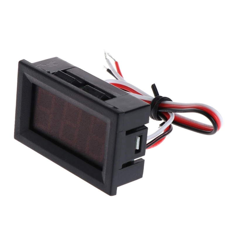

DC 0-100V 3-Wire Voltmeter LED 0.56in Digital Voltage Meter Panel Monitor Tester