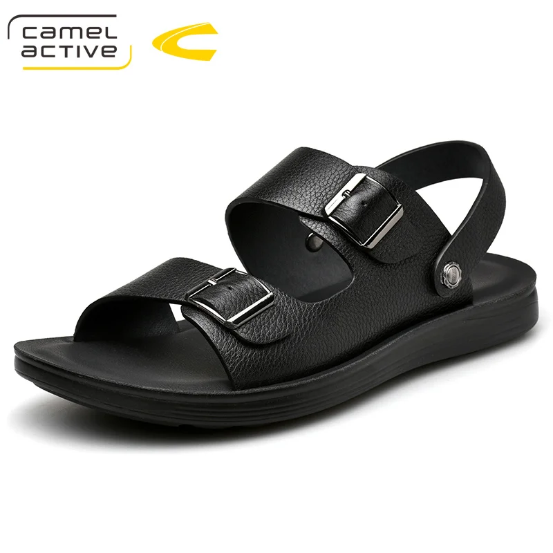 Camel Active/Новинка года; сезон лето; уличные повседневные мужские сандалии; обувь из натуральной кожи; пляжная Мужская обувь; сандалии с закрытым носком, сшитые вручную