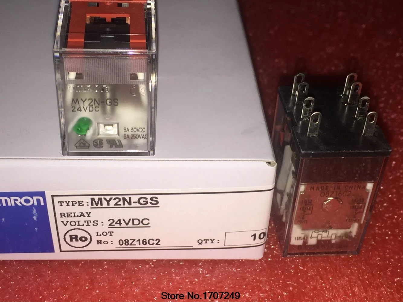 10pcs Lot New Original Omron Relay My2n Gs Dc24v My2n Gs