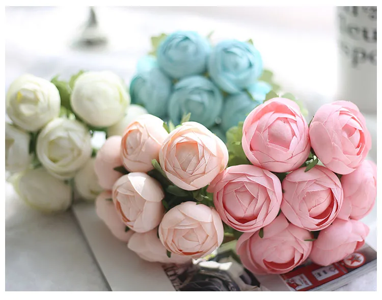 wedding bouquet bridal artificial flowers 12