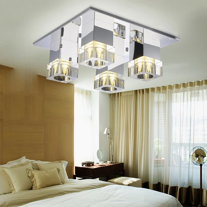

led e27 Crystal Stainless Steel LED Lamp.LED Light.Ceiling Lights.LED Ceiling Light.Ceiling Lamp For Foyer Bedroom Dinning Room