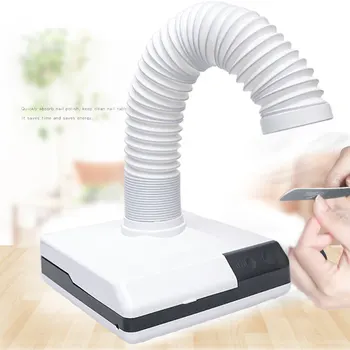 

60W double use strong nail dust collector suction dust cleaner retractable elbow design fan nail UV Gel vacuum cleaner Machine