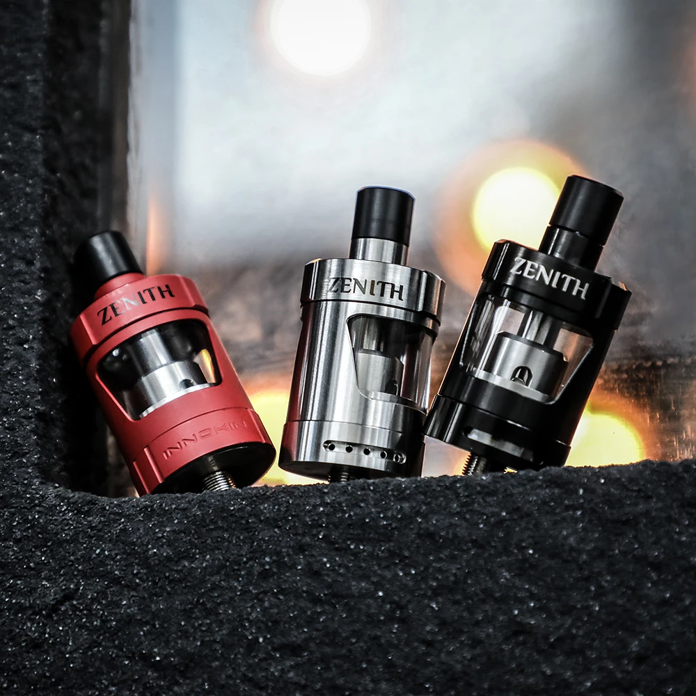 Original Innokin Zenith MTL Tank 4ml Zenith Atomizer Mouth to Lung Vaping Tank with 0.8ohm/1.6ohm Coi E-cig Huge Vapor Atomizer