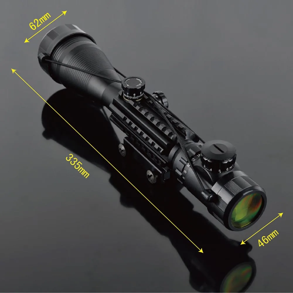 Тактический Оптический прицел 4-16x50 EG трёхсторонний рельсовый Прицел Снайперская винтовка с 20 мм рельсовыми креплениями для охоты