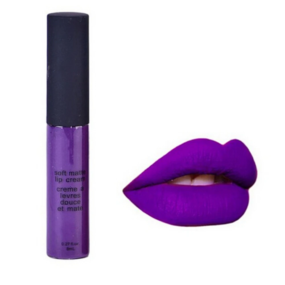 Waterproof Lipstick Matte Smooth Liquid Lip gloss Lasting Not fade Nonstick cup Makeup Cosmetics