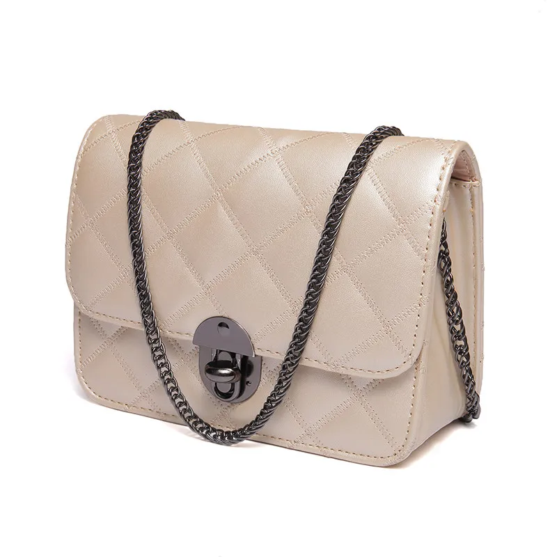 Stylish Crossbody Bag 2016 New Classic Rhombic Chequer MINI Chain Bag Women Fashion Ladylike Shoulder Bag
