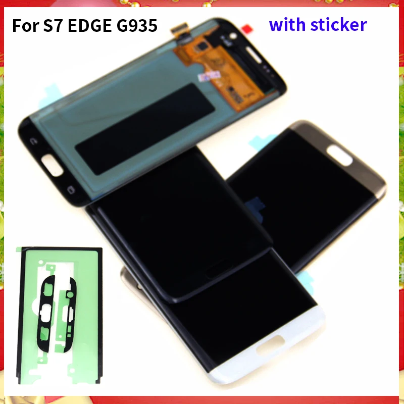 Супер Amoled lcd экран сенсорный дигитайзер в сборе для Samsung Galaxy S7 edge g935 g935f g935fd дисплей