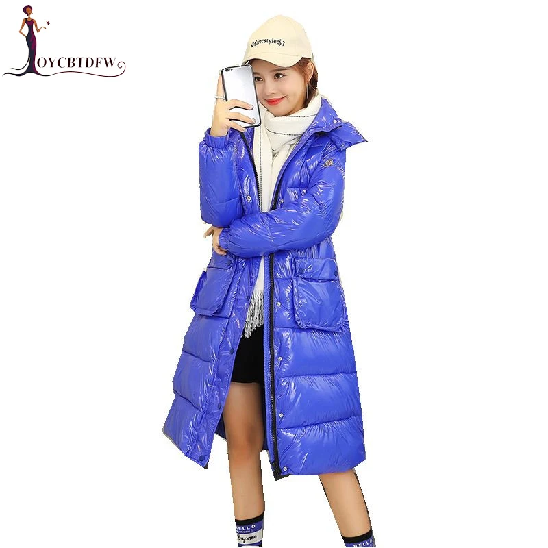 Women Jacket New Hooded parka 2018 Winter Female Long Jacket fashion Glossy Solid color Coat lady Winter Warm Outerwear NO481 Women Jacket New Hooded parka 2018 Winter Female Long Jacket fashion Glossy Solid color Coat lady Winter Warm Outerwear NO481