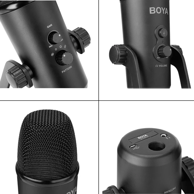 BOYA BY PM700 USB конденсаторный микрофон настольный для ПК компьютера ноутбука Mac