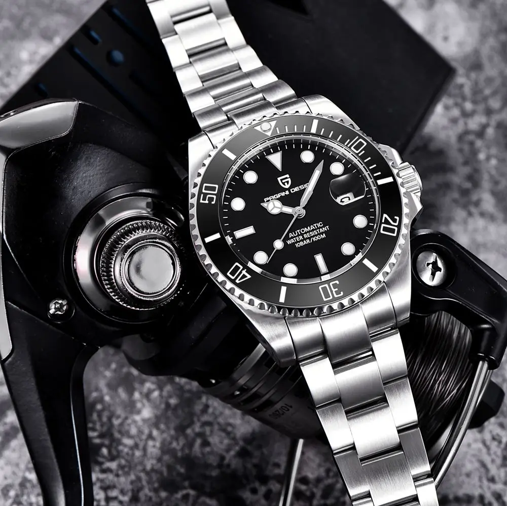 PAGANI DESIGN Luxury Brand Mechanical Watch Men Waterproof Automatic Self-Wind Stainless Steel Business Wrist Watch montre homme