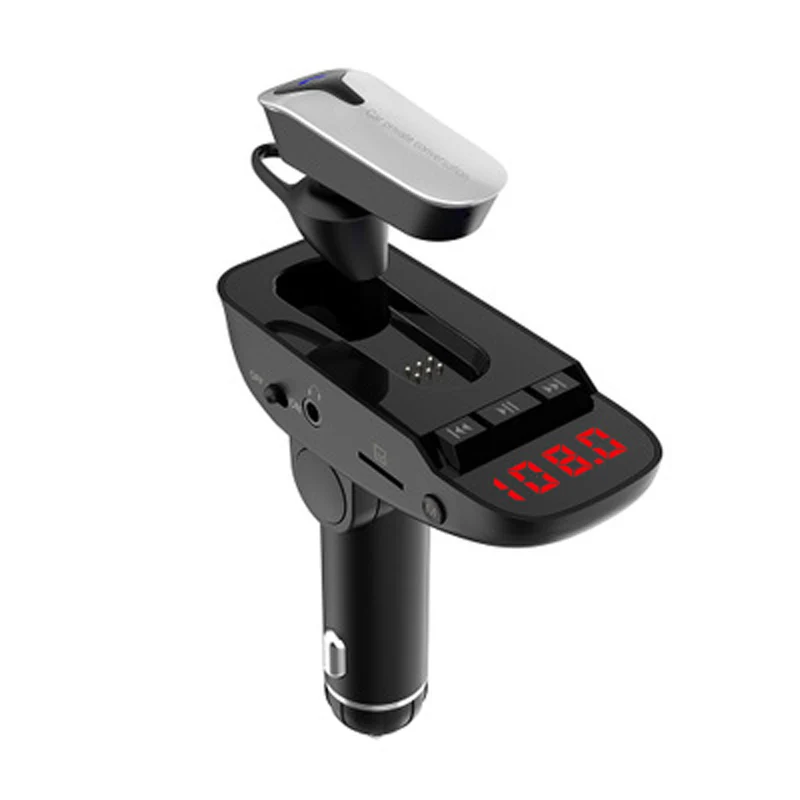 Автомобильный комплект FM-передатчик Bluetooth гарнитура Громкая связь MP3-плеер V4.2