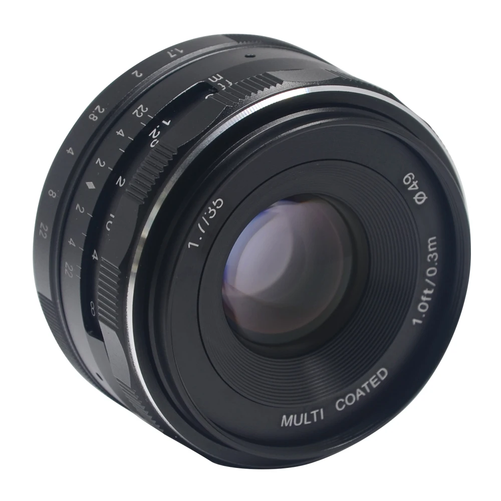 Meike MK-35mm f1.7 объектив с широкой диафрагмой и ручной фокусировкой APS-C для цифрового фотоаппарата Panasonic Lumix Olympus EM1 EM5 EM10 EP5 EPL3 EPL5 EPL6