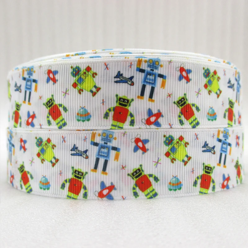 

1"(25mm) cartoon ribbon high quality printed polyester ribbon 5 yards, DIY handmade materials, wedding gift wrap,5Yc1140