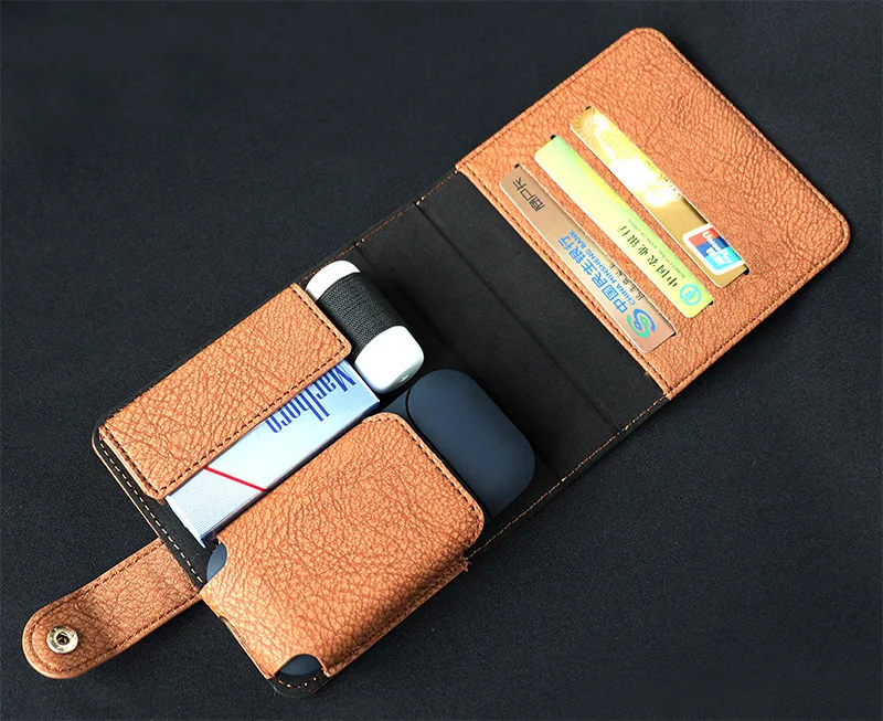 Kogngu чехол для IQOS 2,4 Plus Чехол-кошелек мешочек с держателем Чехол-бумажник чехол для IQOS 2 из искусственной кожи чехол