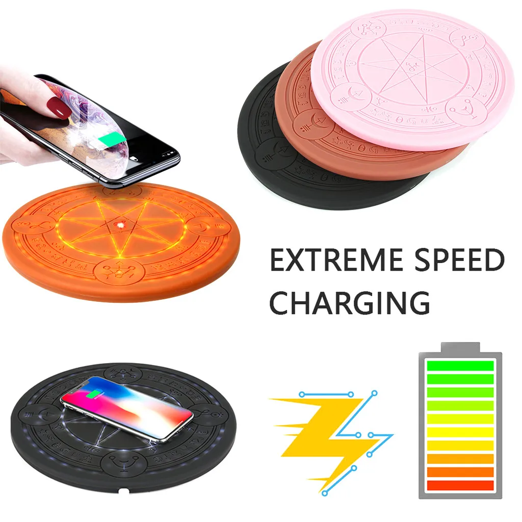 Magic Array Wireless Charger Pad 10w Qi Fast Ultra Slim Charging Pad