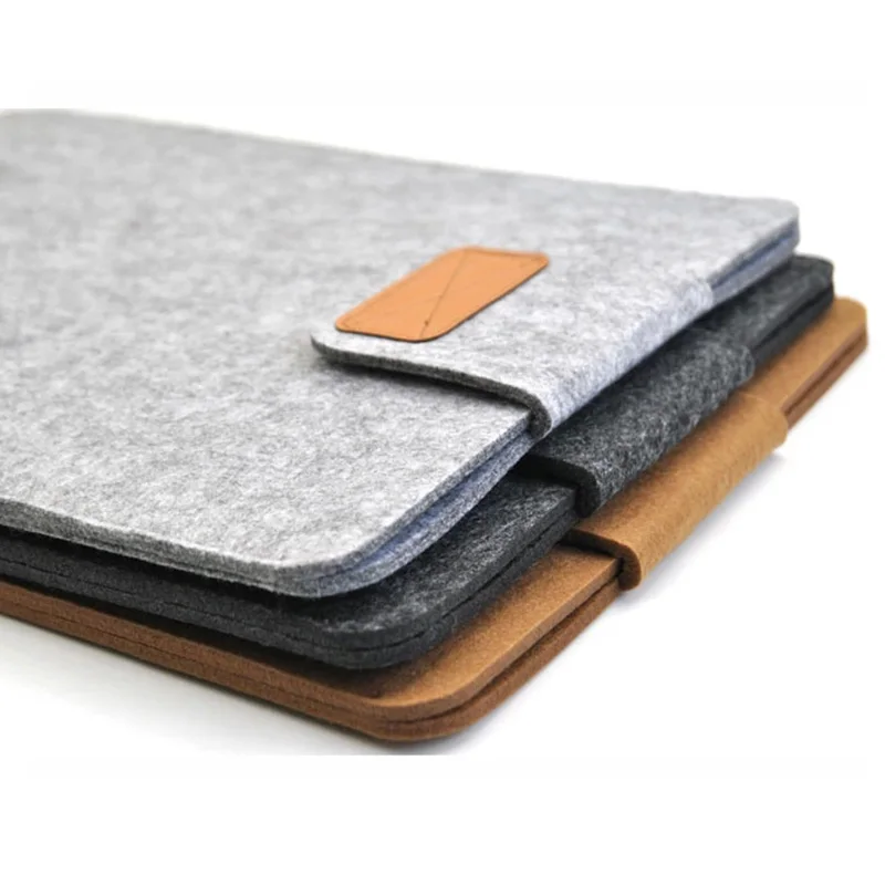 Wool felt laptop bag Portable notebook sleeve case for women fashion macbook pro air computer pocket 11