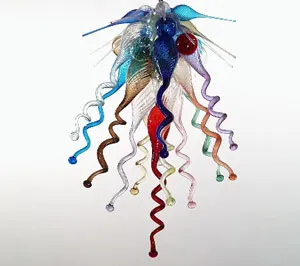 

Unique Designed Blown Murano Glass Fish Shape Modern Chandelier Glass Shades New Design Free Shipping