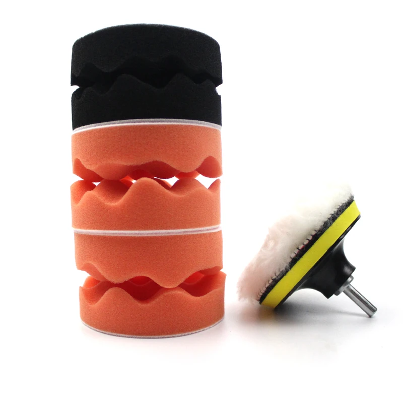 

100mm polishing buffing pad sponge waxing buffer polishing pad car tool kit for car care whit drill adaptor dremel accessories