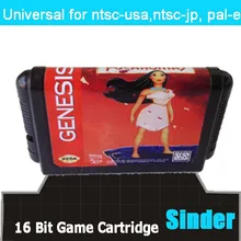 Pocahontas 16 бит MD игровая карта для 16 бит Sega megadrive Genesis игровая консоль