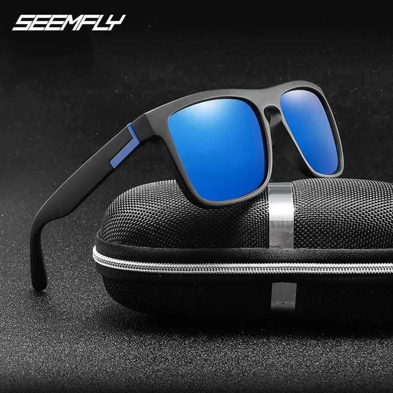 

Seemfly Men Classic Polarized Sunglasses Anti-UV Driving Driver Shades Goggles Vintage Male Sun Glasses Eyewear UV400 Eyeglasses