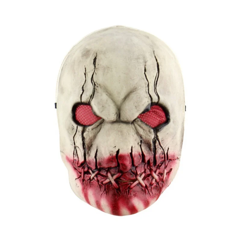 Хэллоуин ужас маска Ужасы вечерние привидениями одеваются инструмент латексная страшная маска латексная маска носить шляпу - Цвет: B