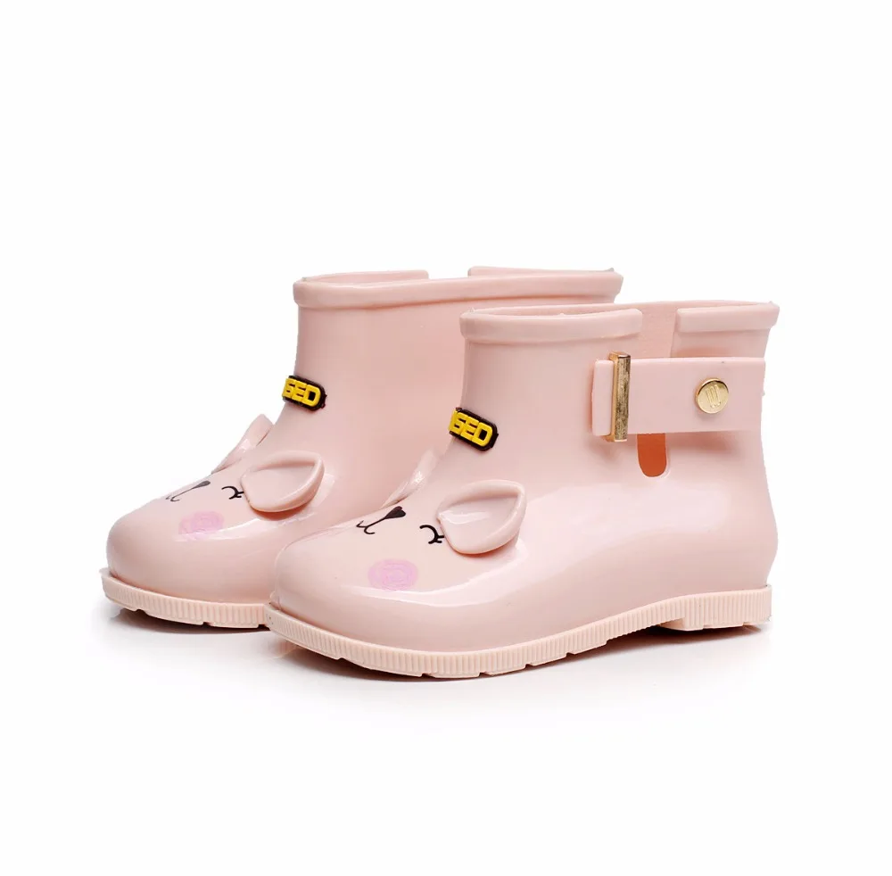 Новое поступление мини sed Брендовая детская Cat дождь сапоги для девочек желе воды сапоги принцессы обувь Мягкие ботинки Дети противоскольжения обувь