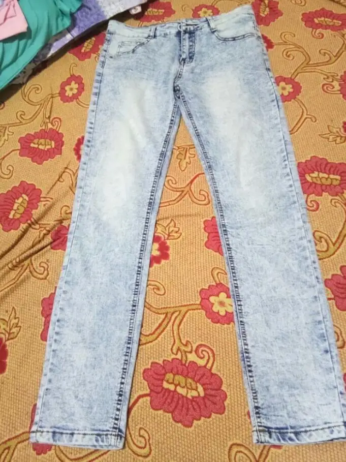 Для мужчин высокое качество хлопок стрейч узкие джинсы 2019 Новая мода Марка устойчивость Брюки цвет небесно-синий серый Штаны 27 до 36
