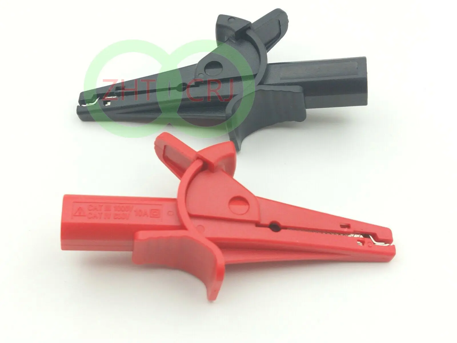 Alligator clips 2pcs 10A 1000V Alligator Clip Copper For Multimeter Pen 4mm Banana connector adapter