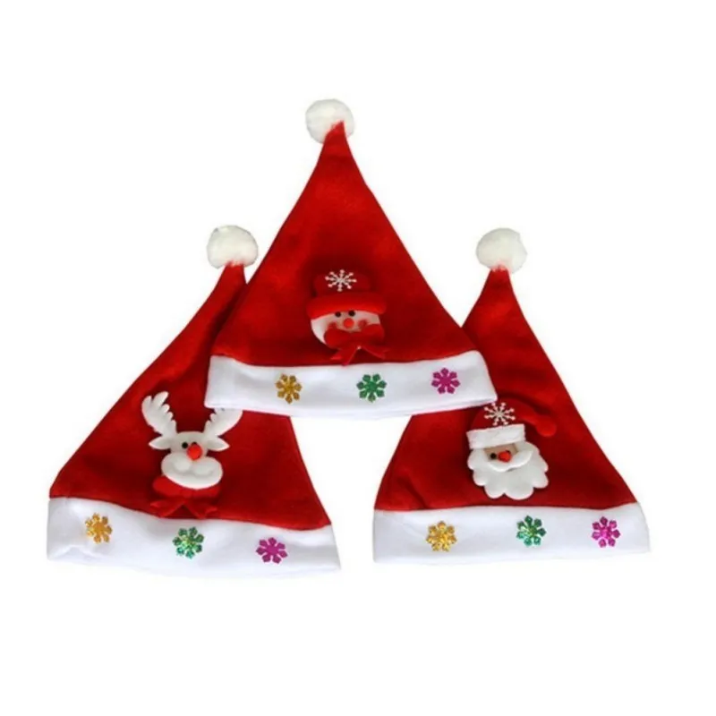 Светодиодный головной убор Санта Клауса, оленя, снеговика, рождественские подарки, новые модные рождественские шапки