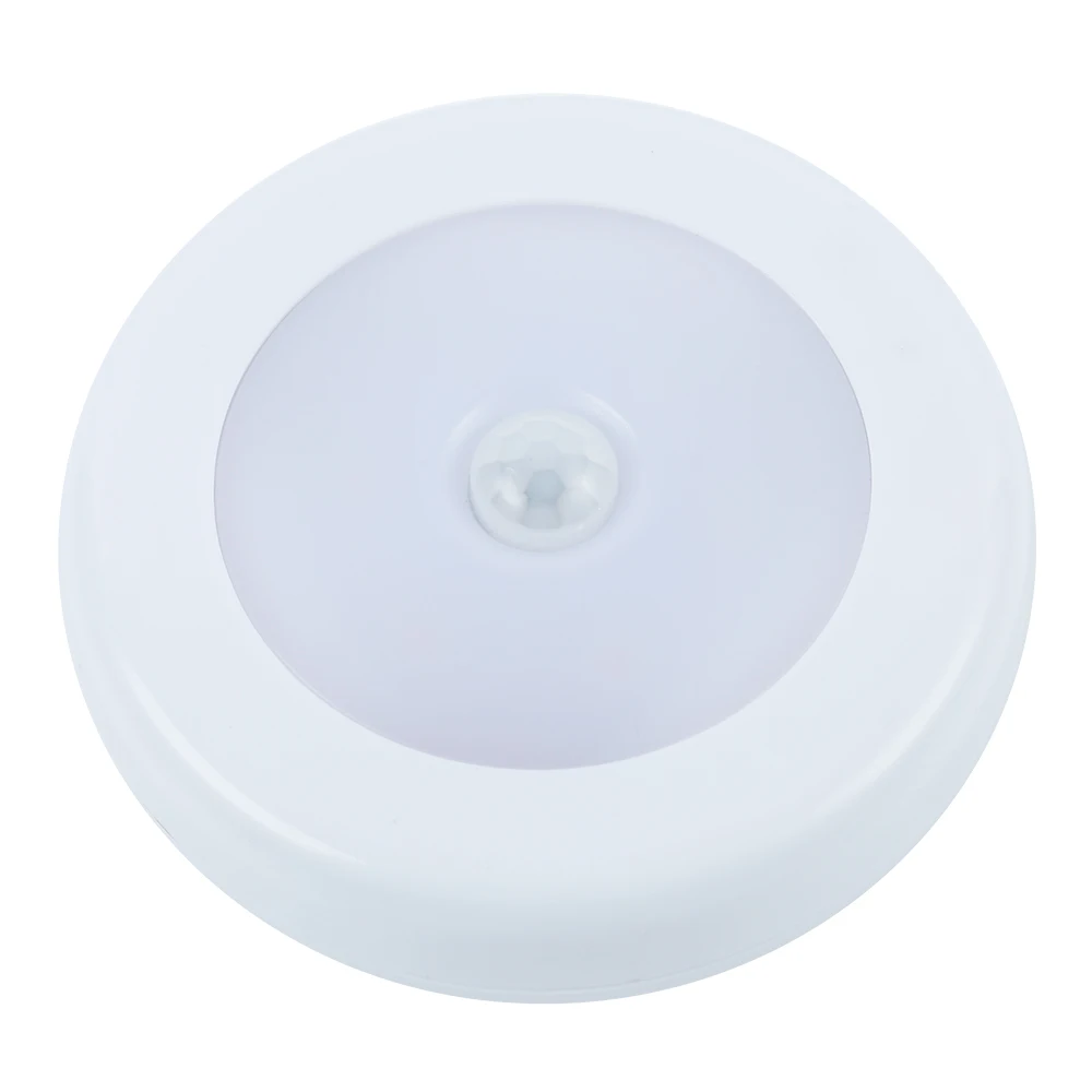 

LED Min Ceiling Lamp Motion Sensor Night Light PIR Intelligent LED Human Body Motion Induction Lamp Energy Saving Lighting 3xAAA