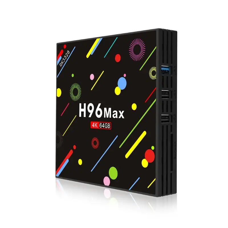 1 комплект H96 MAX H2 ТВ Box для Android 7,1 1080 P 4G Оперативная память+ 64G Встроенная память WiFi Smart 4 K Интернет удаленного Беспроводной бытовой техники ЕС/AU/US/UK