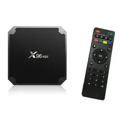 X96 Мини ТВ коробка Android 7,1 OS Smart BOX Amlogic S905W 4 ядра 2,4 ГГц Wi Fi Декодер каналов кабельного телевидения 1 ГБ/8 ГБ