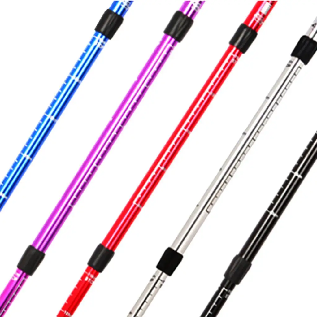 Venta caliente de alta calidad Durable Anti-shock caminar senderismo 4 secciones mango recto senderismo escalada Venta caliente de alta calidad Durable Anti-shock caminar senderismo 4 secciones mango recto senderismo escalada