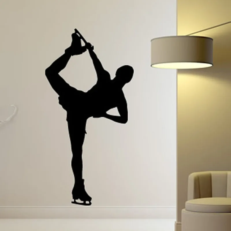 Living Room Aerobic Men Skating Wall Stickers Modern Home Decor Vinyl