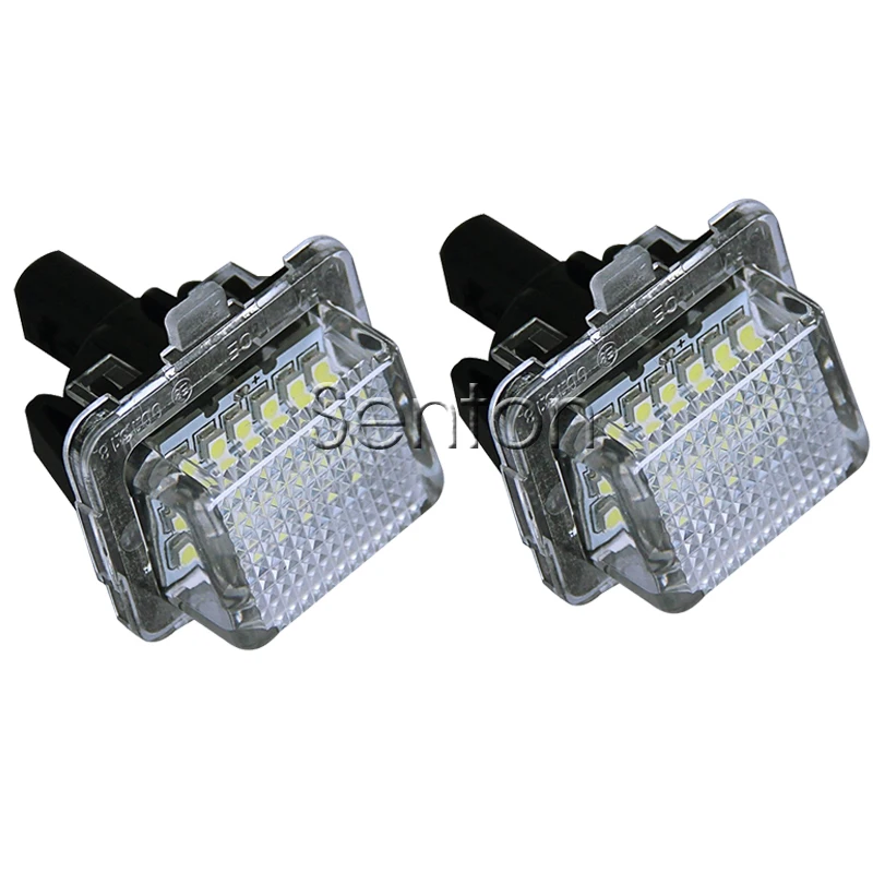 

1Pair Car LED number License Plate Light 12V SMD LED lamp Car Styling For Mercedes W204 W221 C216 W212 R231 Benz accessories